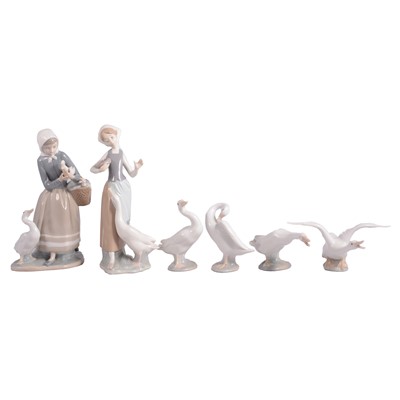 Lot 74 - Six Lladro figurines