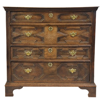 Lot 406 - Joined oak chest of drawers
