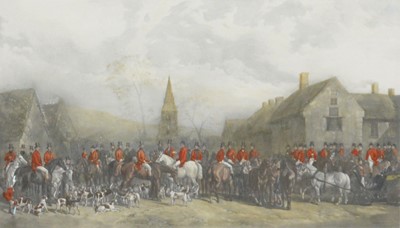 Lot 341 - W Davey after W H Barraud, The Pytchley Hunt, The Crick Meet