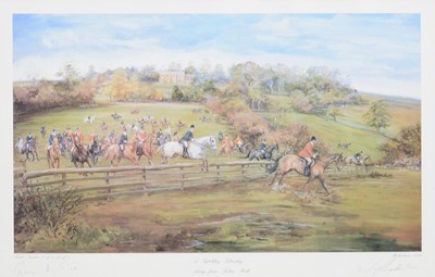 Lot 356 - Joy Hawken, three limited edition colour prints - Pytchley interest