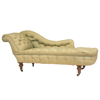 Lot 428 - Victorian chaise longue