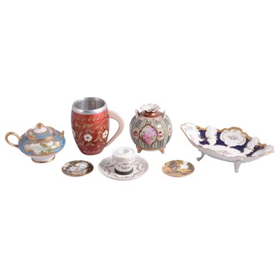 Lot 41 - Three boxes of assorted ceramics, glassware, and miscellany