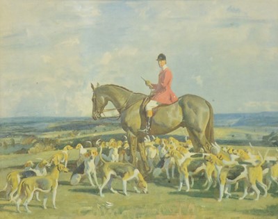 Lot 347 - After Sir Alfred Munnings, Stanley Barker and the Pytchley Hounds