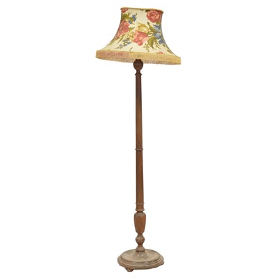 Lot 456 - Mahogany standard lamp