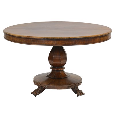Lot 455 - Victorian rosewood tilt top table
