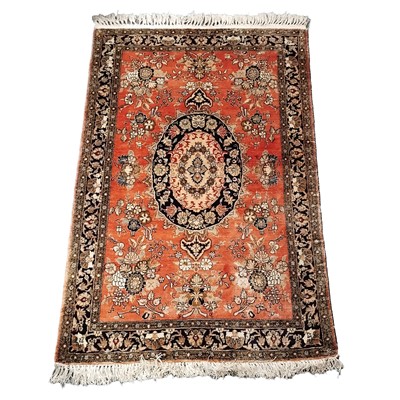 Lot 439 - Qum silk rug