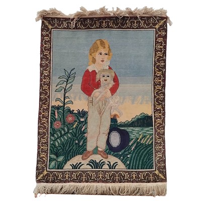 Lot 438 - Small Tabriz picture rug