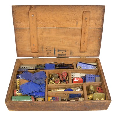 Lot 297 - Two crates of Meccano construction parts
