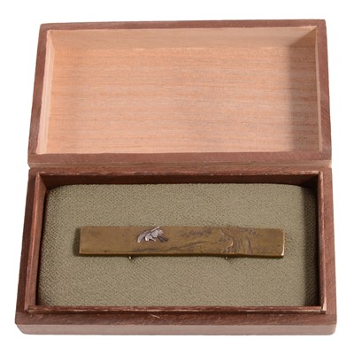 Lot 279 - Japanese brass kozuka