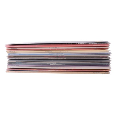 Lot 152 - Collection of nineteen LP vinyl records, mixed genres; and six Videodiscs