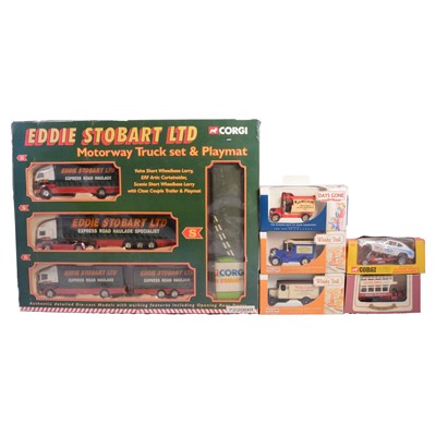 Lot 162 - Two boxes of assorted die-cast vehicles - Corgi, Days Gone, etc