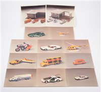 Lot 1158 - Corgi Toys colour publicity and promotional...