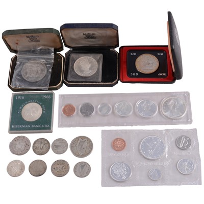 Lot 166 - Collection of coins and coin sets, some silver content.