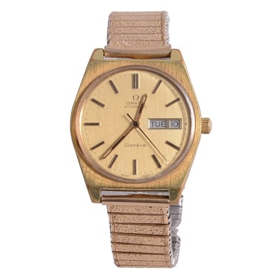 Lot 324 - Omega – a gentleman’s vintage gold-plated automatic wristwatch.
