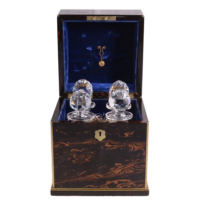 Lot 49 - Victorian coromandel decanter box