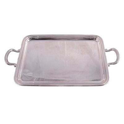 Lot 105 - Modern silver tea tray