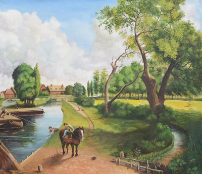 Lot 386 - After John Constable, Flatford Mill