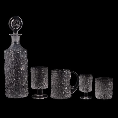 Lot 113 - A collection of Whitefriars Glacier table glass