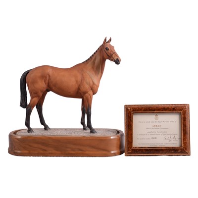 Lot 43 - Royal Worcester equestrian model, Arkle