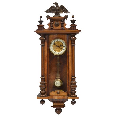 Lot 433 - Walnut cased Vienna wall clock