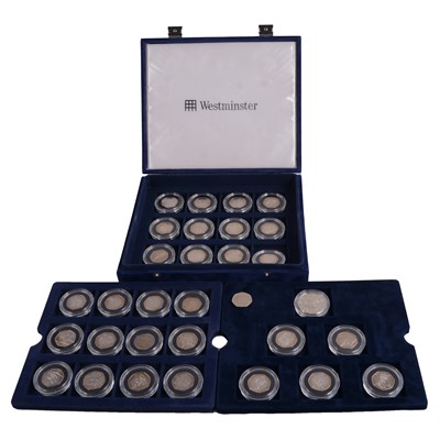 Lot 289 - Complete set of 2012 London Olympics Brilliant Uncirculated 50p coins, and £5 Coin.