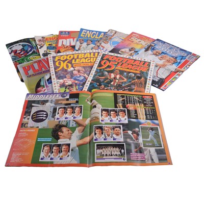 Lot 142 - Quantity of assorted football and cricket sticker albums, Panini and Merlin, complete