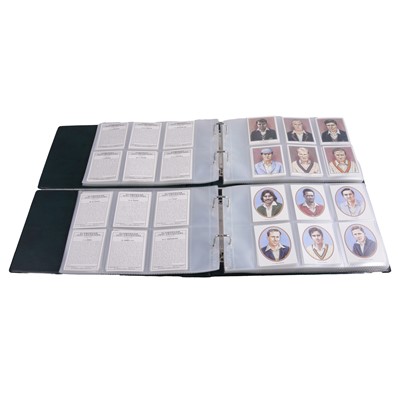 Lot 141 - Two folders of County Cricket collectors cards, mid 1990s
