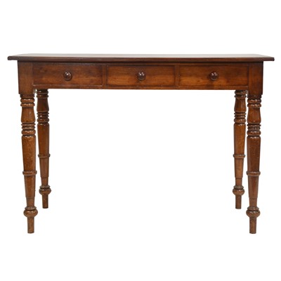 Lot 442 - Early 19th century oak and mahogany side table