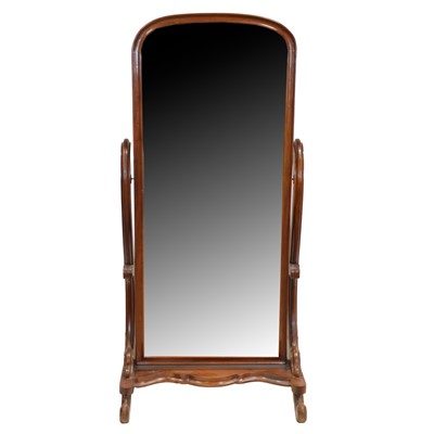 Lot 459 - Victorian mahogany cheval mirror