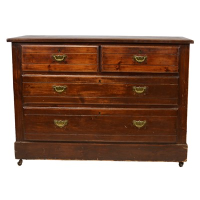 Lot 385 - Late Victorian walnut chest of drawers