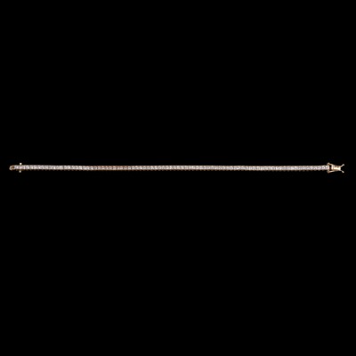 Lot 247 - A cubic zirconia bracelet.