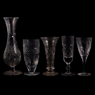 Lot 41 - Collection of assorted crystal glasswares