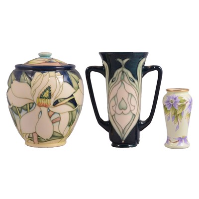 Lot 11 - Three Moorcroft pottery vases