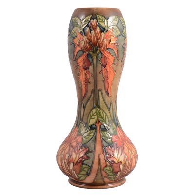 Lot 1 - Moorcroft vase, Flame of the Forest design by Philip Gibson