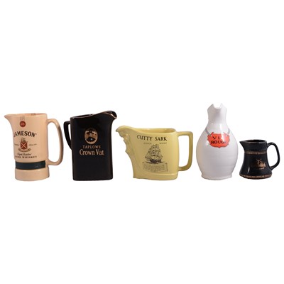 Lot 64 - Three boxes of assorted whisky and advertising jugs.