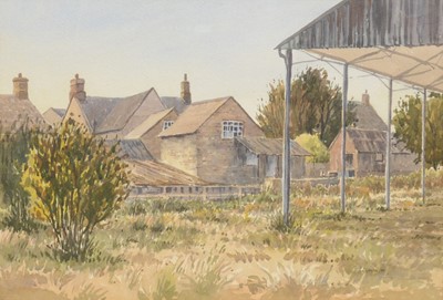 Lot 413 - P J Clarke, a pair of Northamptonshire landscapes, and two others