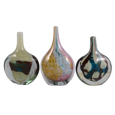 Lot 30 - Three Mdina glass vases