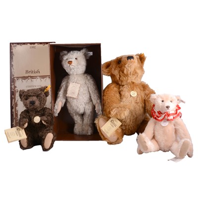 Lot 168 - Four modern Steiff teddy bears