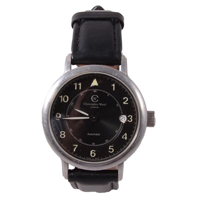 Lot 446 - Christopher Ward - a gentleman's stainless steel automatic wristwatch.