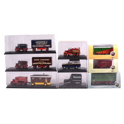 Lot 217 - Collection of 1:72 scale model die-cast Showmans and Fairground vehicles - Oxford Diecast