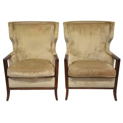 Lot 469 - Pair of Baker McGuire Manor Wing armchairs