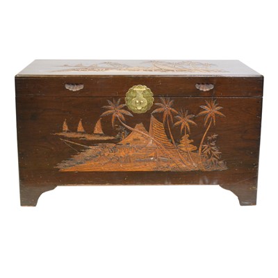 Lot 424 - Camphor wood blanket box