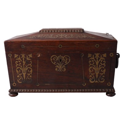 Lot 194 - William IV tea caddy