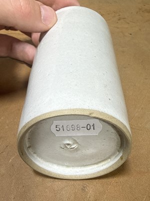 Lot 20 - Dame Lucie Rie (1902-1995), a cylindrical beaker vase