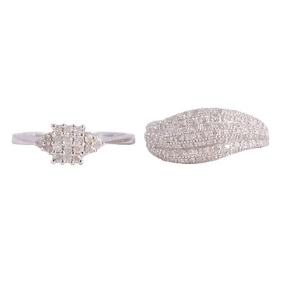 Lot 68 - Two diamond rings.