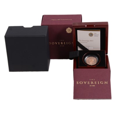 Lot 351 - Royal Mint – 2017 Gold Proof Full Sovereign Coin, Elizabeth II.