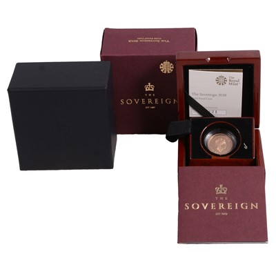 Lot 355 - Royal Mint – 2018 Gold Proof Full Sovereign Coin, Elizabeth II.