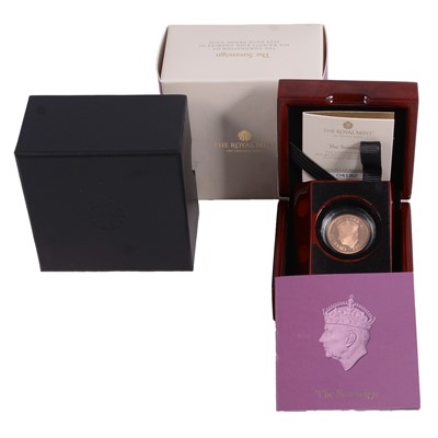 Lot 353 - Royal Mint – 2023 Coronation of King Charles III Gold Proof Full Sovereign Coin, Charles III.