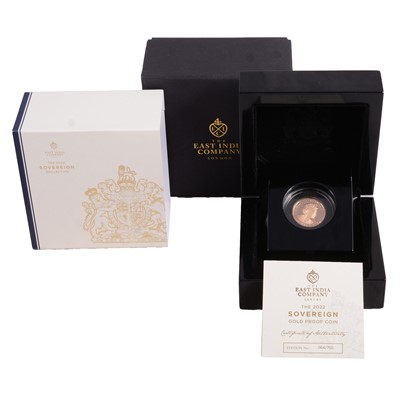 Lot 342 - The East India Company – 2022 Gold Proof Full Sovereign Coin, Elizabeth II.