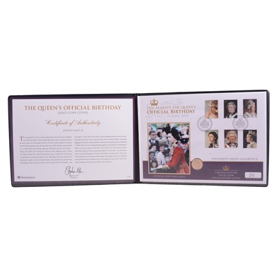 Lot 325 - Westminster Mint – The 2021 Queen’s Official Birthday Gold Coin Cover.